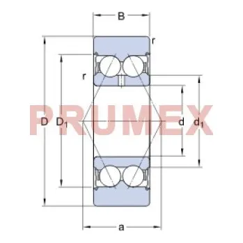 SKF 305702 C-2Z ložisková kladka