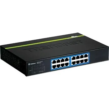 Počítač TRENDnet Ethernet přepínač 1Gb, 16 portů, černý, GREENnet (TEG-S16Dg) - 21.22.1049