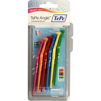 Dentální hygiena TePe Angle mezizubní kartáčky mix velikostí 6 ks