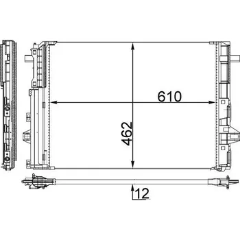 Výparník klimatizace Kondenzátor, klimatizace MAHLE AC 446 000S