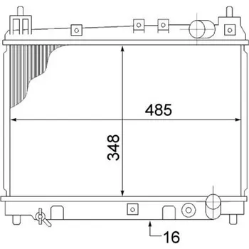 Chladič motoru Chladič, chlazení motoru MAHLE CR 1524 000S