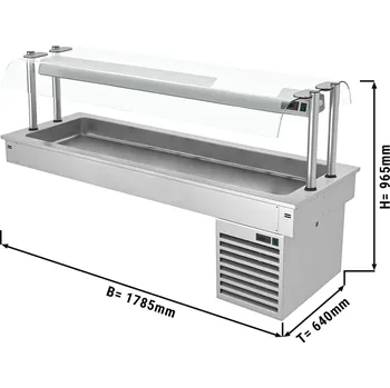 Lednice G.Gastro Vestavěná chladicí vana - 1,8 m - řada D