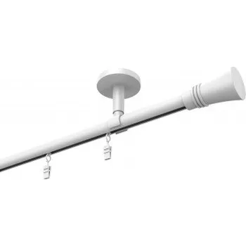 Garnýž Profilová hliníková garnýž stropní jednoduchá Elegant bílá Capri