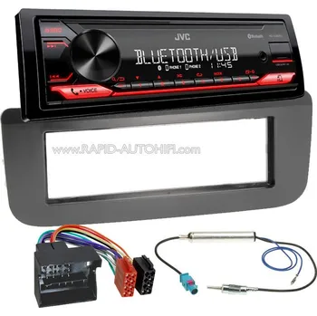 Audio Autorádio ŠKODA Fabia II. Roomster JVC KD-X282BT Bluetooth s instalační sadou