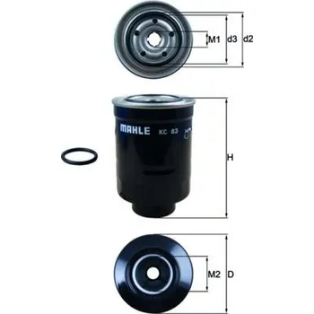 Filtr do auta Palivový filtr MAHLE KC 83D