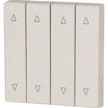 vypínač Kryt RF tlačítka 4x1/4 55x55mm. Nahoru-dolů. Krémová. Matná | CWIZ-04/22