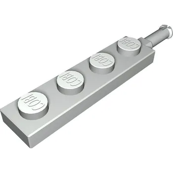 Stavebnice COBI Náhradní díl - osa podvozku dvoukolová 1x4 1/3 COBI, Barva Světle šedá - 99037