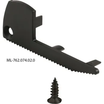 Stavební profil Koncovka LED profilu BQ bez otvoru černá McLED ML-762.074.02.0