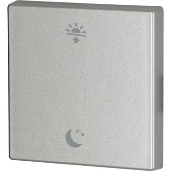 vypínač a zásuvka Kryt RF tlačítka 55x55mm s potiskem (Ráno Večer) Stříbrná Matná | CWIZ-01/f3