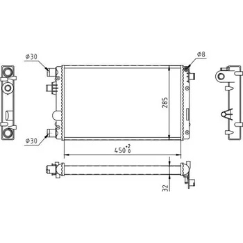 Chladič motoru Chladič, chlazení motoru HART 603 055