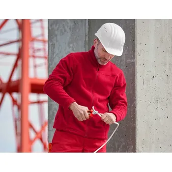 Pracovní bunda fleecová e.s.classic velikost 2XL červená Strauss Pracovní oblečení