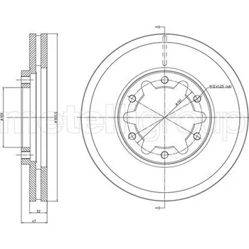 Brzdový kotouč Brzdový kotouč METELLI 23-1175