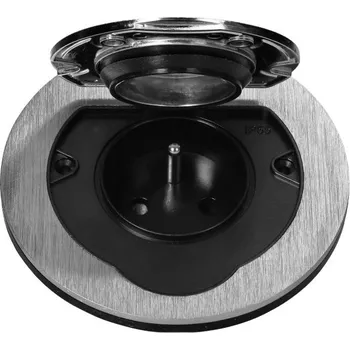 Elektrická zásuvka ORNO GM 9030, Vestavná venkovní zásuvka 230V, pozinkovaný povrch, s víčkem, krytí IP55, nejnižší cena