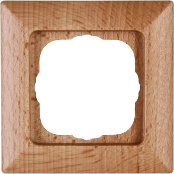 vypínač Ontario rámeček 1-násobný buk přírodní dřevo 3065.1554.5 Kopp