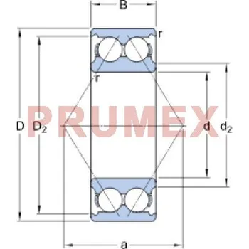 SKF 3208 A/C3 kuličkové ložisko s kosoúhlým stykem