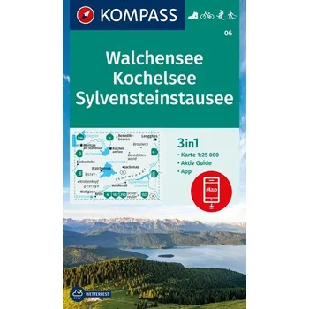 KOMPASS Wanderkarte 06 Walchensee, Kochelsee, Sylvensteinstausee 1:25000 - KOMPASS-Karten GmbH