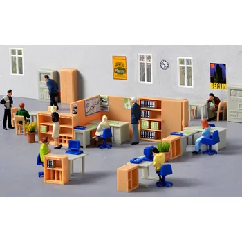 Modelová železnice KIBRI 38654 H0 Stavebnice - vybavení kanceláře KI38654