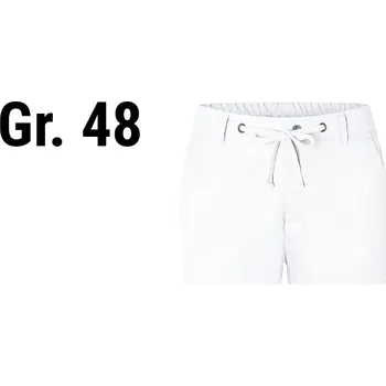 Pánské kalhoty G.Gastro KARLOWSKY | Men's Chef Stretch Chino Trousers – White - Size 48 - Slim Fit