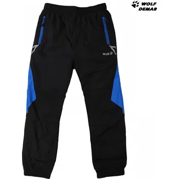 Dětská móda Šusťákové kalhoty bez zateplení WOLF T2158 černé