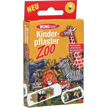 Náplast WUNDMED Voděodolné dětské náplasti - ZOO (10 ks)