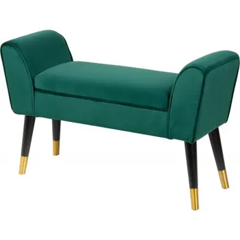 Křeslo Lavice SCARLETT 90 CM smaragdově zelená samet