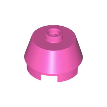 Hračka 98100 Dark Pink Cone 2 x 2 Truncated (Tmavě růžový kužel 2 x 2 zkrácený)