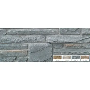 Obklad WILDSTONE Kamenný obklad, Z BETONU, Štípaný pískovec Capela 092, šedá, 170 - 600 x 40 - 180 mm, tloušťka 20 - 50 mm, 0.75 m2