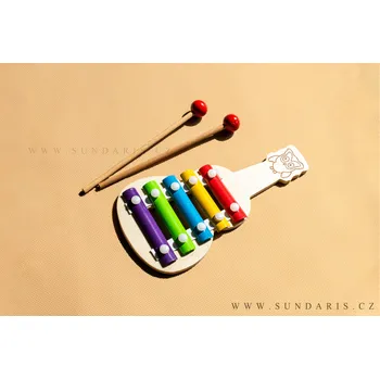 Hudební nástroj pro děti Hračkový Xylofon Kytara