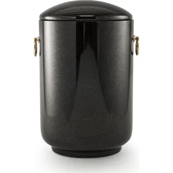 Smuteční dekorace Urna žulová tmavěčerná (Pohřební urna)