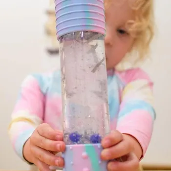 Hračka pro nejmenší Jellystone Designs Senzorická láhev Jednorožec