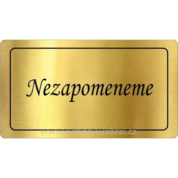 Smuteční dekorace Rytá cedulka na pomník č.2