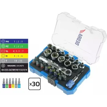 Bit Dedra 18A11S030 Sada šroubovacích bitů 30ks