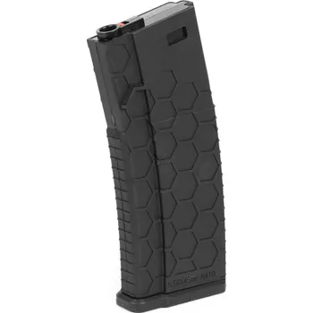 Sportovní střelba Lancer Tactical Polymerový zásobník Hexmag pro M4 na 120 ran - tlačný, Černý