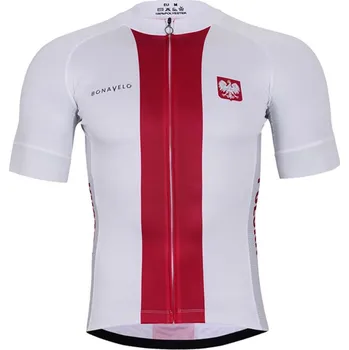 cyklistický dres BONAVELO Cyklistický dres s krátkým rukávem - POLAND I. - bílá/červená