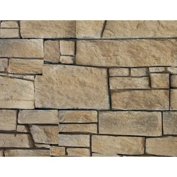 Obklad WILDSTONE Kamenný obklad, Z BETONU, Castelo Vigo, hnědá, 200 x 500 mm, tloušťka 20 - 50 mm, 0.65 m2