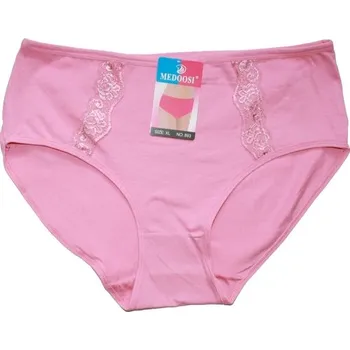 Dámské kalhoty Dámské kalhotky do pasu s krajkou růžové 893 599/206