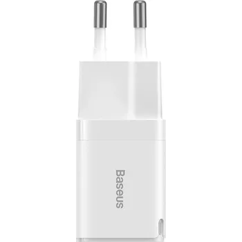 Adaptér Baseus CCGN010102 GaN3 s funkcí rychlonabíjení 30W bílý