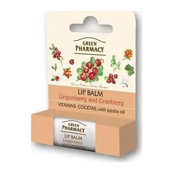 Lesk na rty Green Pharmacy vitaminový balzám na rty brusinka 3,6 g