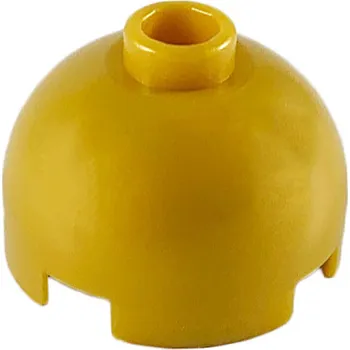 Dětské zboží 553c Pearl Gold Brick, Round 2 x 2 Dome Top with Bottom Axle Holder (Perleťově zlatá cihla, kulatá kopule 2 x 2 se spodním držákem osy)