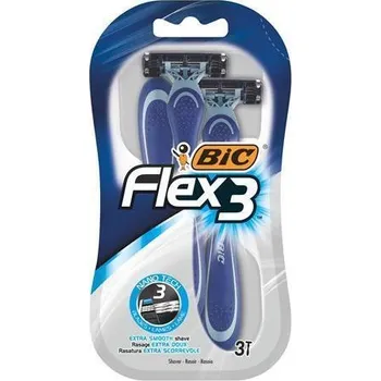 Holítko Pánský jednorázový holicí strojek "FLEX 3", 3 ks, BIC 9230432