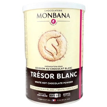 Monbana Trésor bílá horká čokoláda 500g