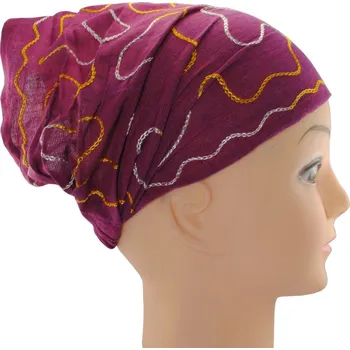 Šátek Látková čelenka s výšivkou Tampal Mawar, červená, Sittar