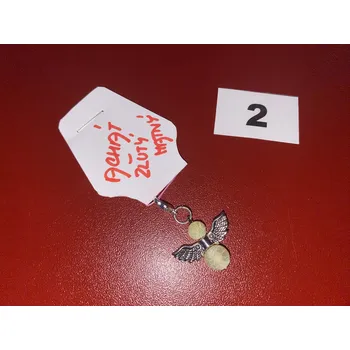 HandMade by VeJa Přívěšek ACHÁT ŽLUTÝ andílek pro štěstí/radost č.2