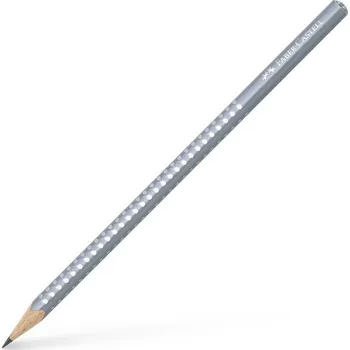 Grafitová tužka FABER-CASTELL grafitová tužka Grip Sparkle B, šedá