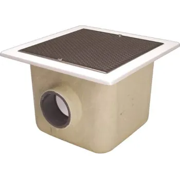 Astralpool Dnová výpust z polyesterového sklolaminátu 330 x 330 mm, pro betonové bazény bez fólie
