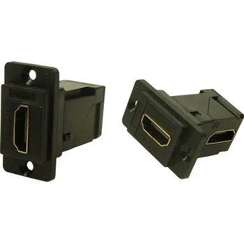Elektrická zásuvka Cliff CP30753 HDMI adaptér zásuvka, vestavná černá 1 ks