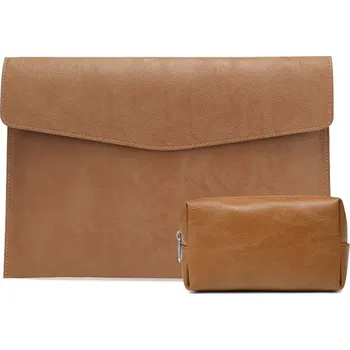 Příslušenství pro tablet VSECHNONAMOBIL 59646 CLASSIC SET Pouzdro pro notebook s úhlopříčkou do 13.3" + obal na příslušenství světle hnědý