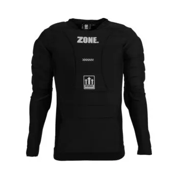 Florbalový dres Zone floorball Goalie T-shirt UPGRADE black/silver Brankářský dres XXXL, černá / stříbrná