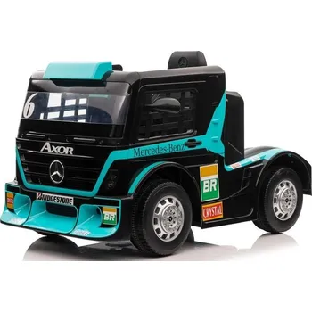 Dětské elektrovozidlo Mamido Dětský elektrický kamion Mercedes Axor LCD tyrkysový