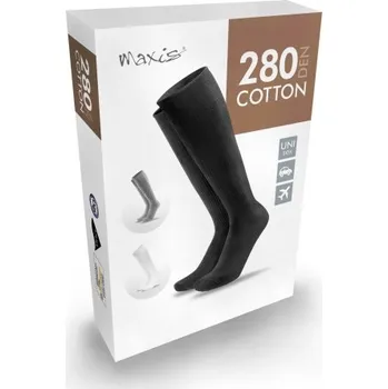 MAXIS a.s. MAXIS Relax 280 DEN COTTON lýtkové punčochy Ostatní: šedá, Velikost: M